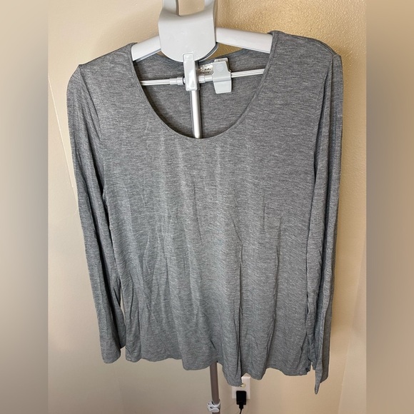 Soma Chico's Heather Gray Long Sleeve Top - Picture 1 of 4